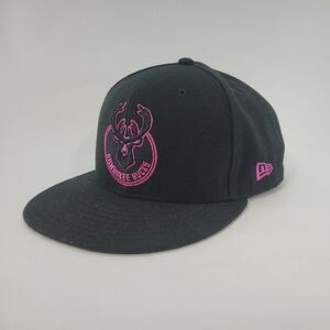 Milwaukee Bucks New Era Hat Black And Pink 2017 Playoffs
